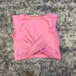 boutique pink crop top